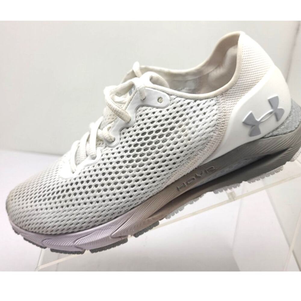 Under Armour HOVR Sonic 4 Running Shoes White/Gray • Women’s Size 10